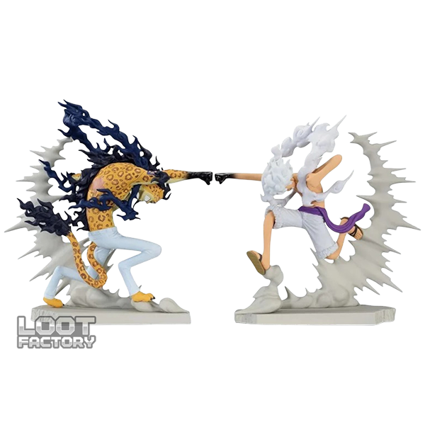 Monkey D. Luffy Gear Second vs Rob Lucci Zoan - DUO Senkouzekkei - One Piece