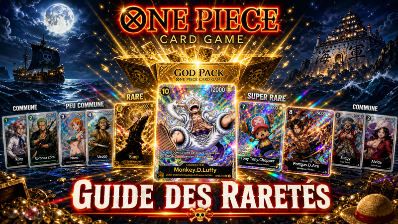 One Piece Card Game : guide complet des raretés, taux de drop, God Packs et cartes collector