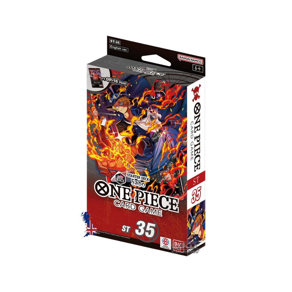 One Piece Card Game - Starter Deck ST-35 : Red/Black - Sabo (EN) + Booster OP-16