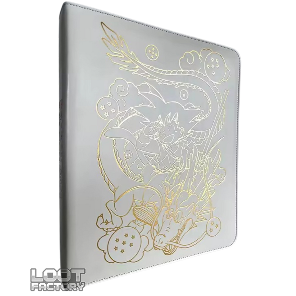 Carpeta de Colección Premium Dragon Ball - Edición Blanco y Oro (540 Cartas)