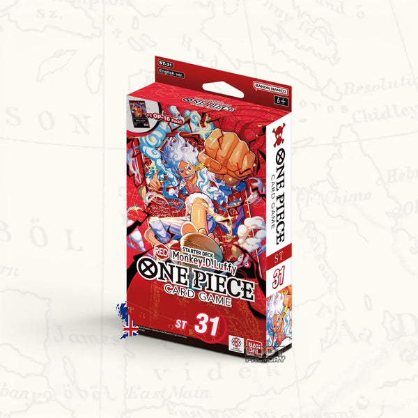 One Piece Card Game - Starter Deck ST-31 : Red - Monkey.D.Luffy (EN) + Booster OP-16