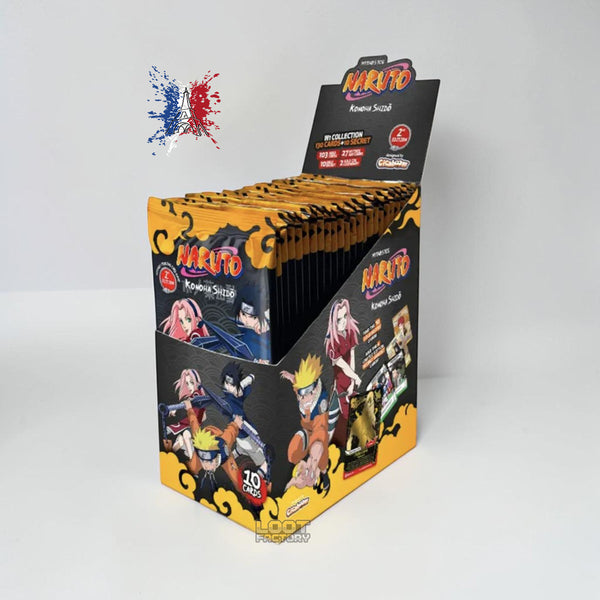 Boîte de 24 Boosters Naruto Mythos TCG - Chapitre 1 : Konoha Shidō (2ème Édition) - Version Française