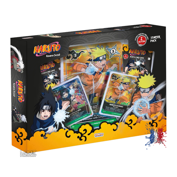 Starter Pack Naruto & Sasuke - Naruto Mythos TCG - Chapitre 1 : Konoha Shidō (1ère Édition) - Version Française