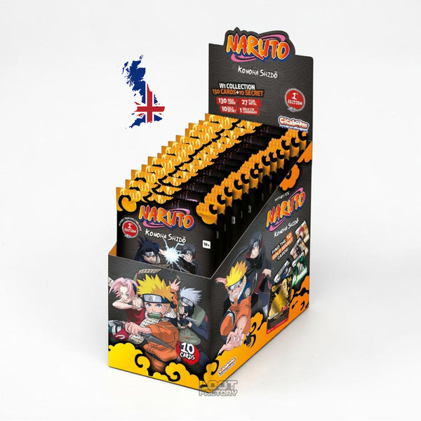 Boîte de 24 Boosters Naruto Mythos TCG - Chapitre 1 : Konoha Shidō (1ère Édition) - Version Anglaise - Neuf Scellé