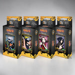 Lot des 4 Team Sets Équipe 7 - Naruto Mythos TCG - Chapitre 1 : Konoha Shidō (2ème Édition) - Version Française