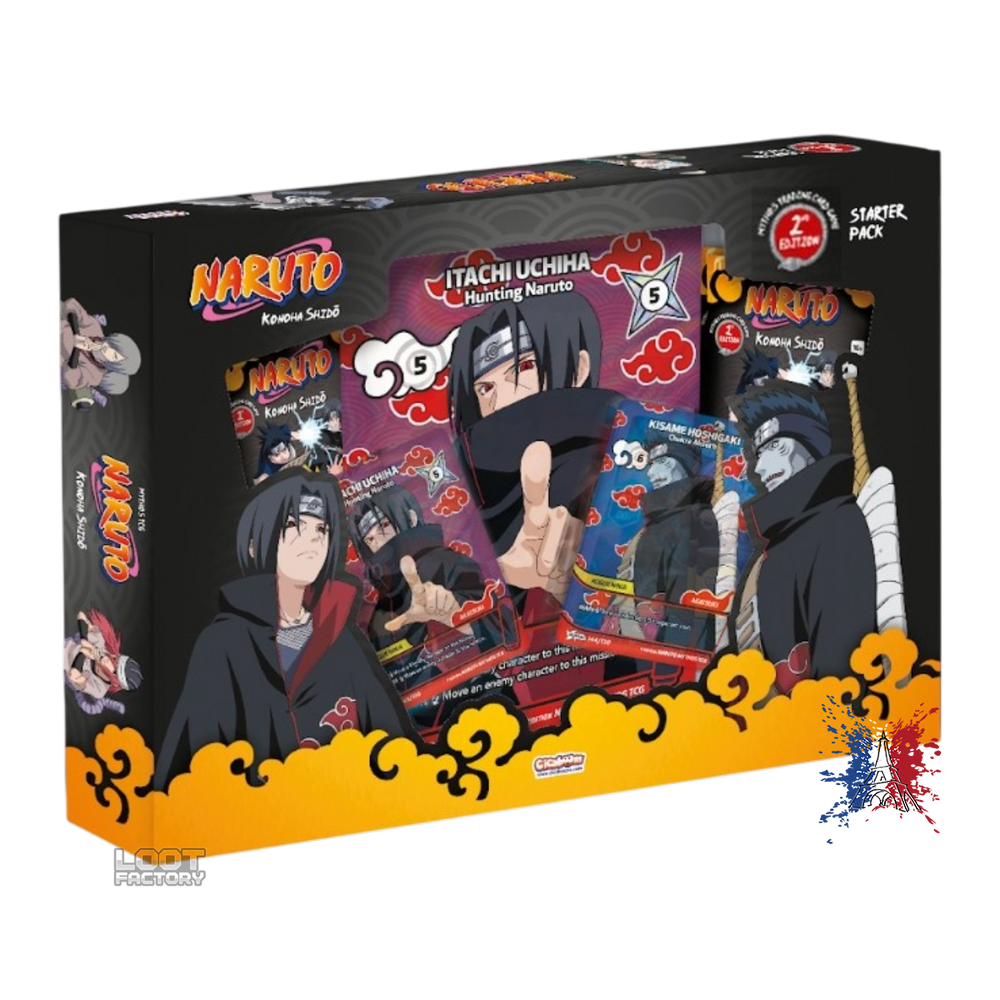 Starter Pack Itachi & Kisame - Naruto Mythos TCG - Chapitre 1 : Konoha Shidō (2ème Édition) - Version Française